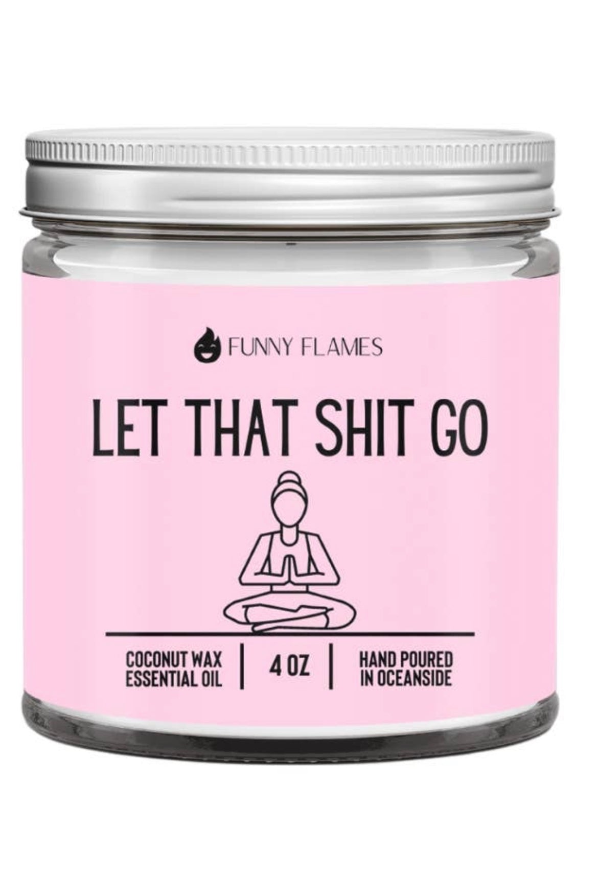 Let That Shit Go, Pink Candle - Funny Candle, Spiritual Gift