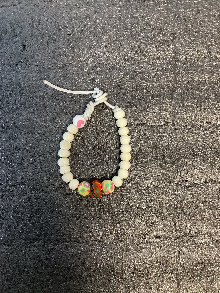 Water Girl Good Vibes Bracelet - White