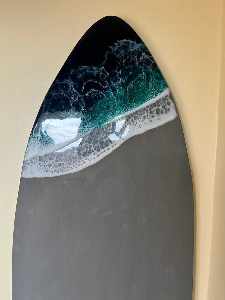 Handmade Resin Surfboard Wall Art