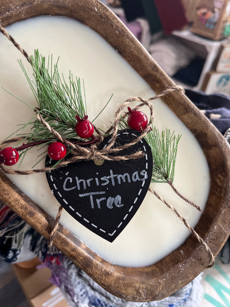 Holiday Soy Dough Bowl Candles