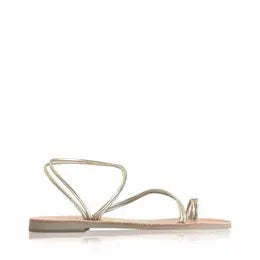 Gold Double Cord Sandals