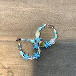 Blue Beaded Starfish Bracelets