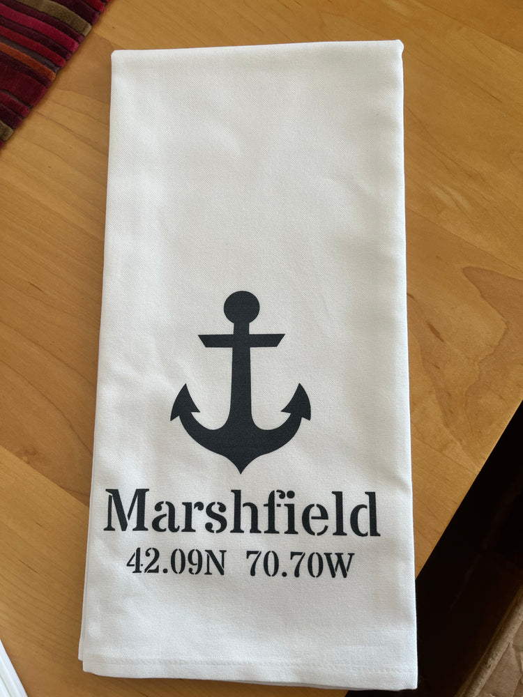 Marshfield Anchor Coordinates Towel