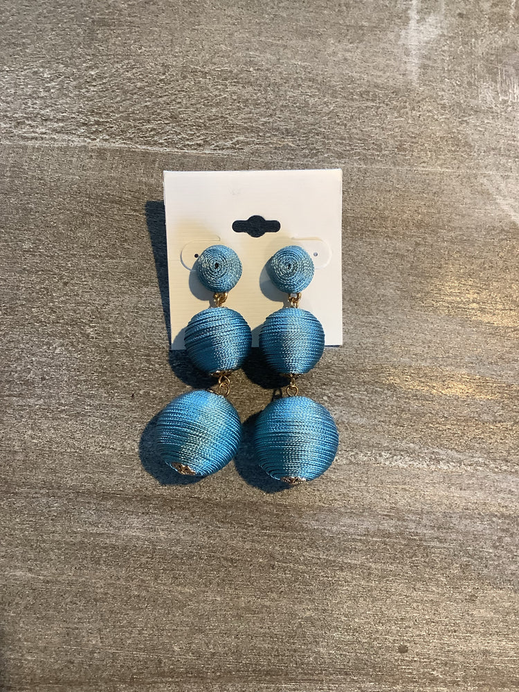 Blue Dangling Earrings