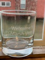 Welcome To Marsh Vegas Whiskey Glass