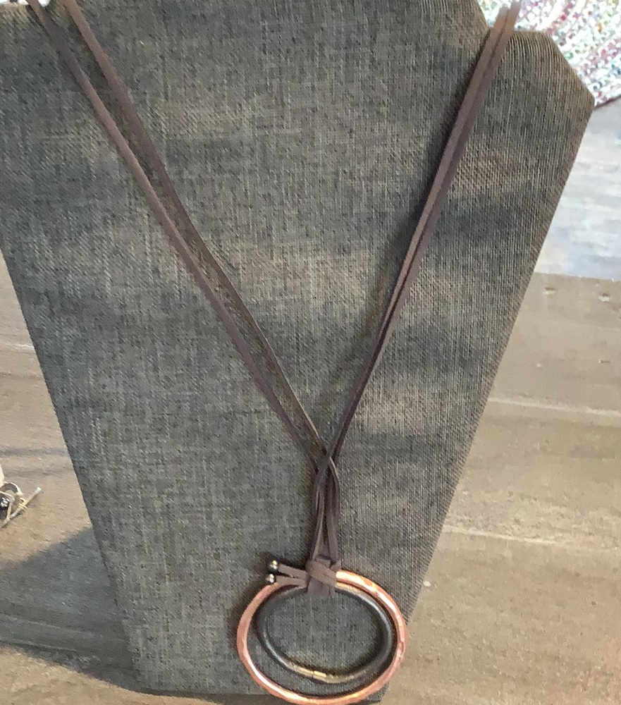 2 Ring Rose Gold Necklace