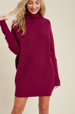 Slouch Neck Tunic Sweater
