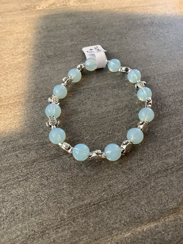 Turtle and Moonstone Bracelet