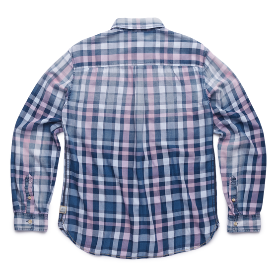 Indigo Plaid Cotton Long Sleeve