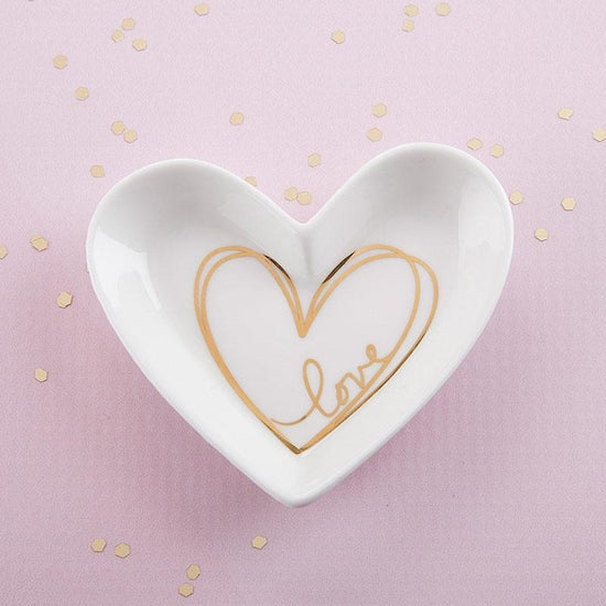 Heart Shaped “Love” Trinket Dish